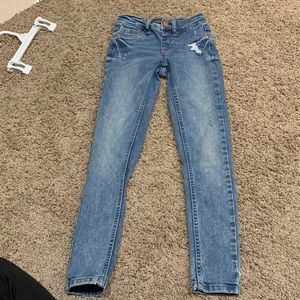 Girls justice 8 slim mid rise jeggings
